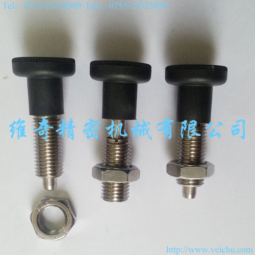 VCN613-AK-NI不锈钢复位型细牙分度销M10